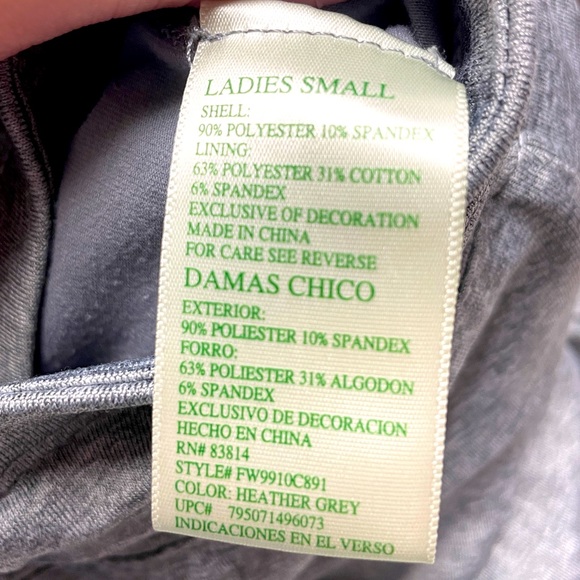 Tangerine Gray Athletic Drawstring Pocket Skorts Sz S - Picture 7 of 9